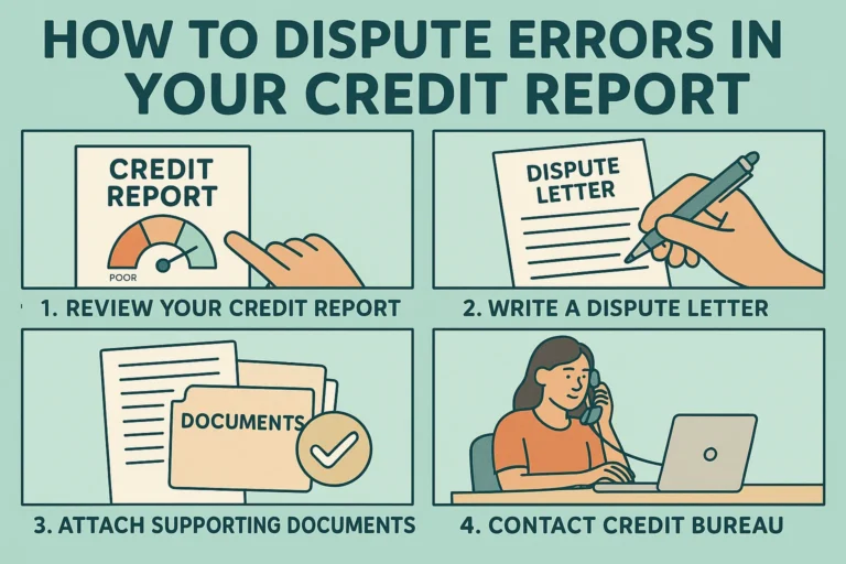 dispute errors in your credit report