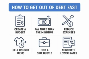 how to get out of debt fast