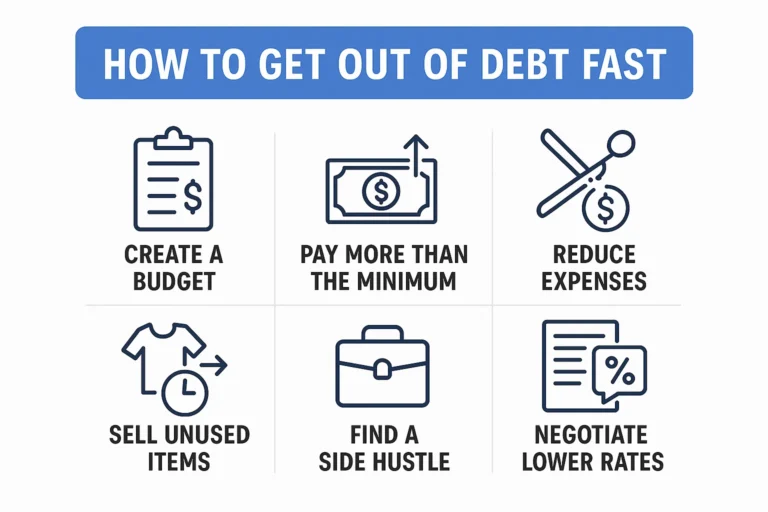 how to get out of debt fast