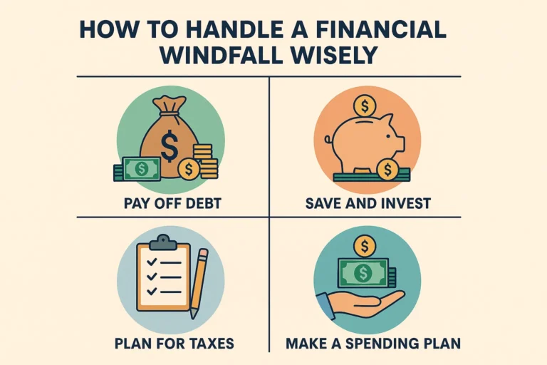 how to handle a financial windfall wisely