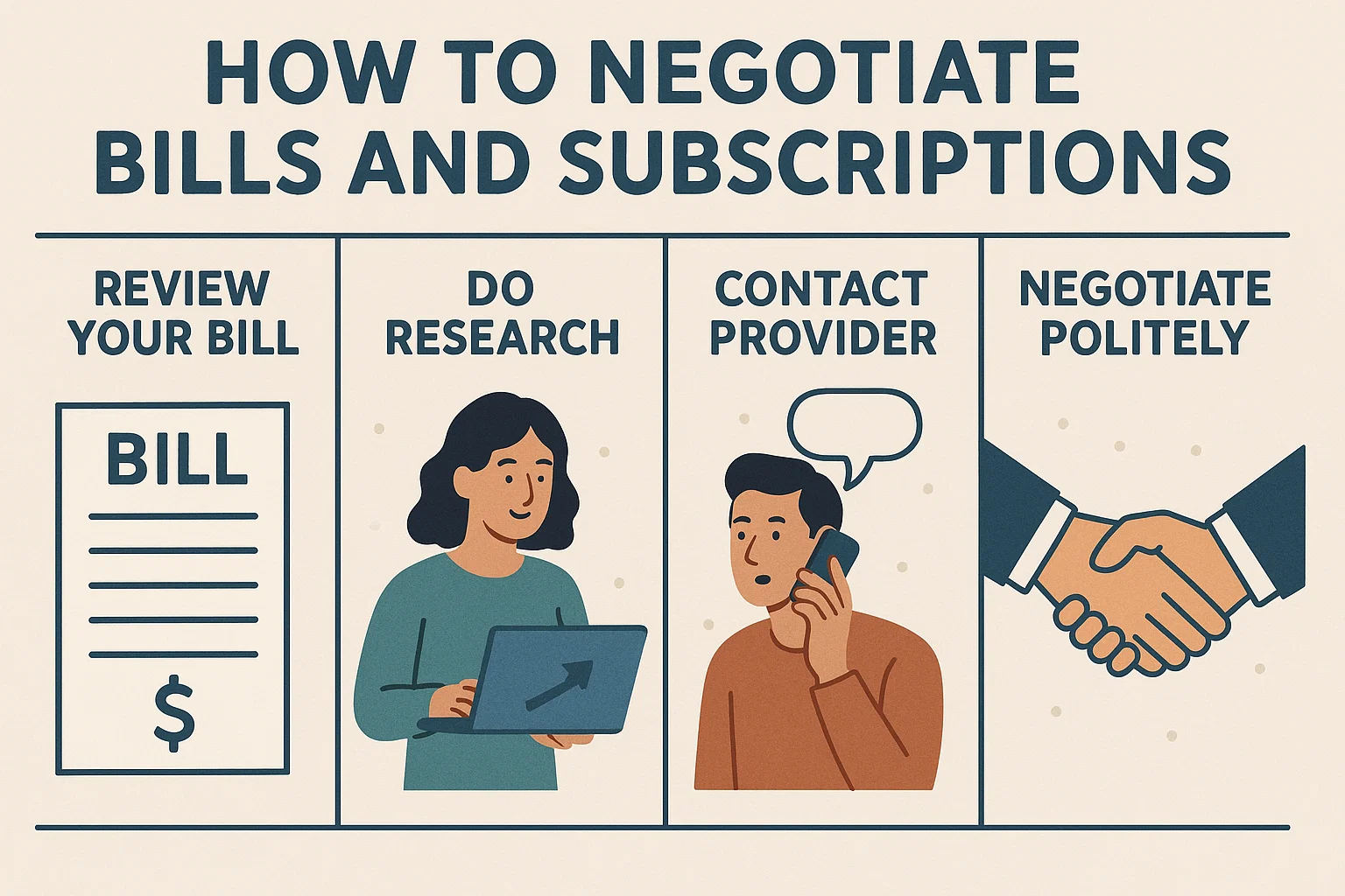 how to negotiate bills and subscriptions