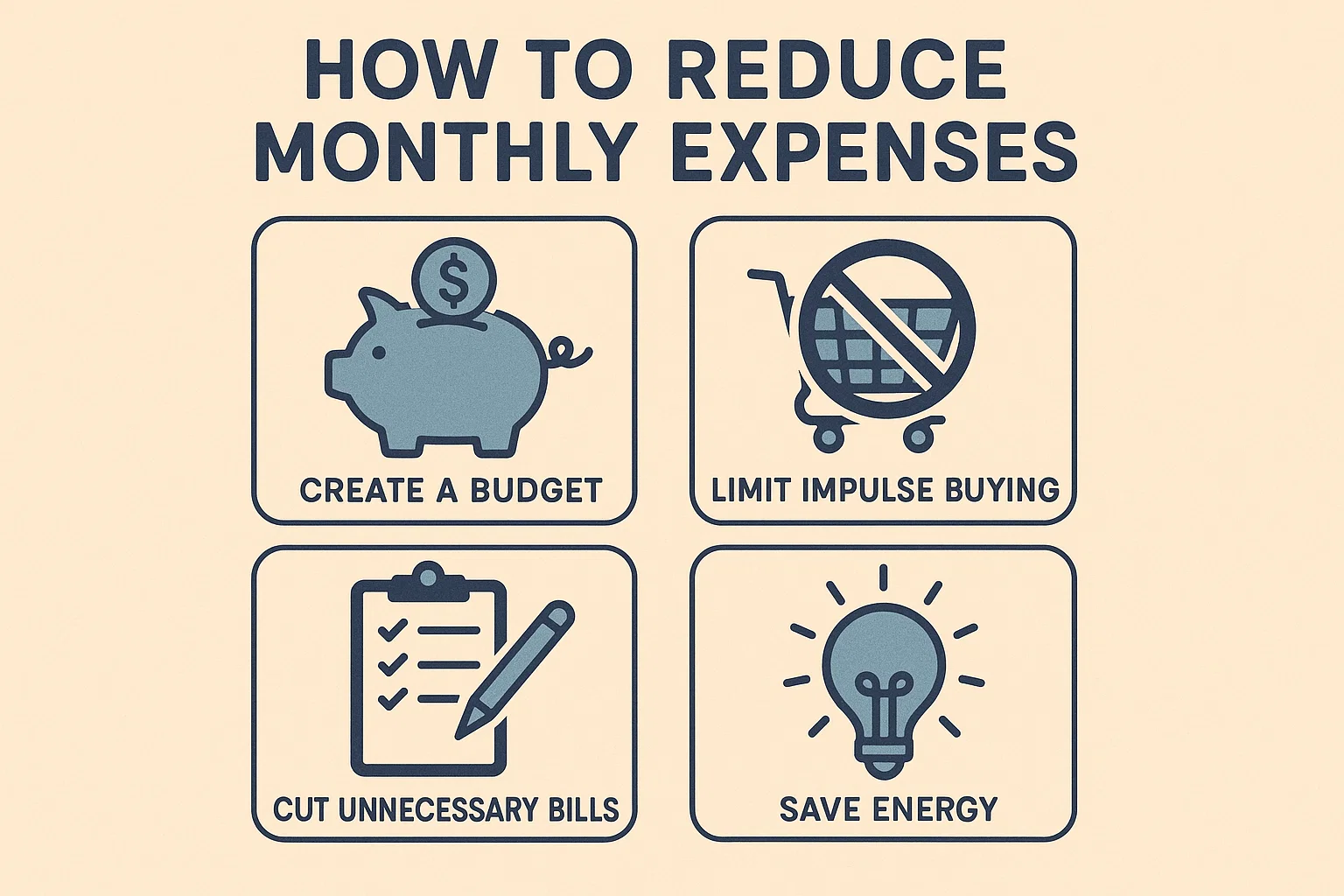 how to reduce monthly expenses