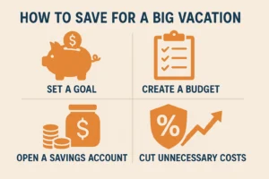 how to save for a big vacation