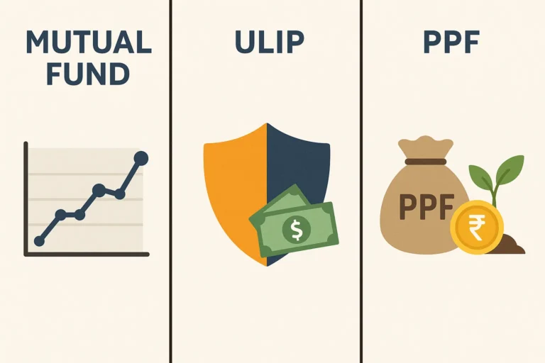 mutual fund vs ulip vs ppf
