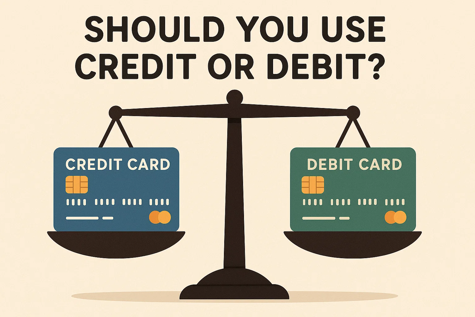 should you use credit or debit